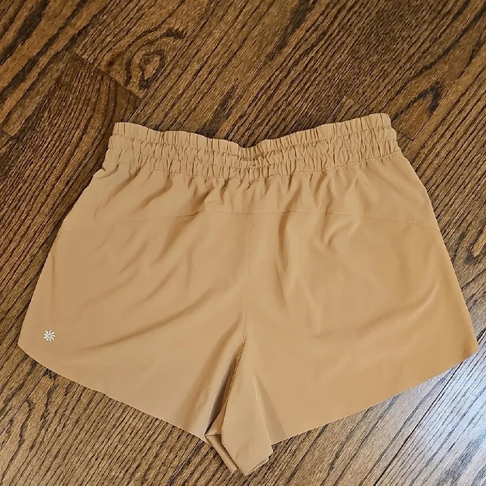 Athleta Tan Athletic Shorts - Picture 3 of 11
